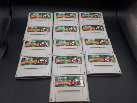 COLLECTION OF DONKEY KONG GAMES - VERY GOOD CONDITION - SUPER FAMICOM