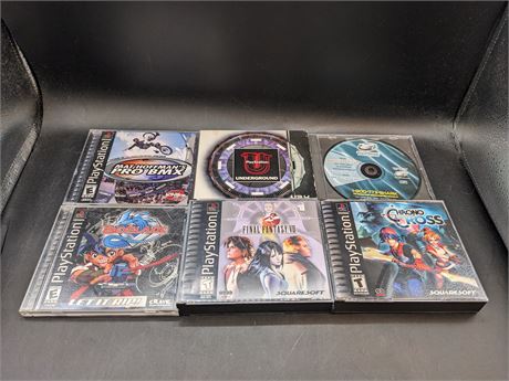 COLLECTION OF PLAYSTATION ONE GAMES - VERY GOOD CONDITION