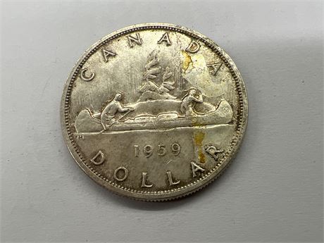 1959 SILVER CDN DOLLAR