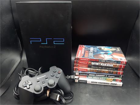 PS2 ORIGINAL CONSOLE WITH GAMES