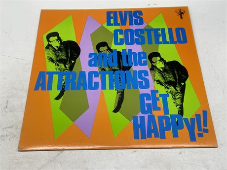 ELVIS COSTELLO AND THE ATTRACTIONS - GET HAPPY!! - EXCELLENT (E)