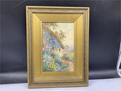 ORIGINAL J. HALFORD ROSS SIGNED FRAMED WATERCOLOUR (13”x17”)