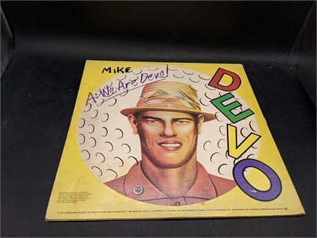 DEVO - ARE WE NOT MEN - LIMITED EDITION COLOR VINYL - (VG) VERY GOOD