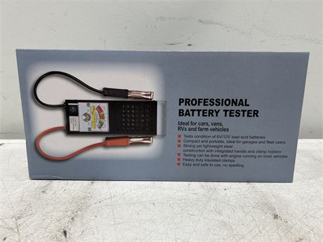 NEW IN BOX PROFESSIONAL BATTERY TESTER