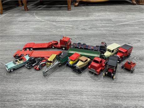 COLLECTABLE DIECAST CARS INCL: DINKY, MATCHBOX, ERTL, ETC