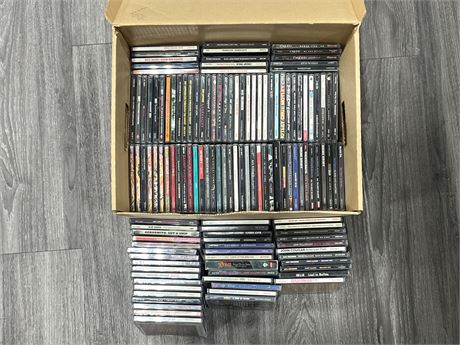 BOX OF CDS - MANY ROCK / GOOD TITLES