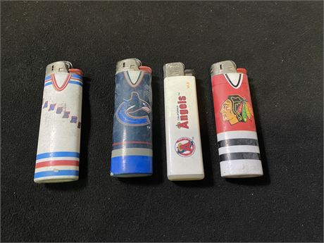 4 MISC. SPORTS LIGHTERS