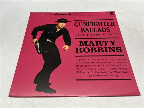 MARTY ROBBINS - GUNFIGHTER BALLADS & TRAIL SONGS - NEAR MINT (NM)