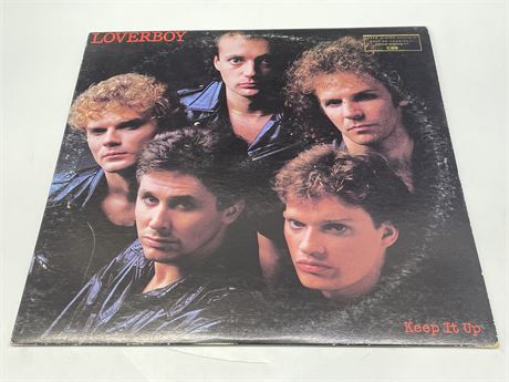 LOVER BOY - KEEP IT UP SIGNED BY PRODUCER PAUL DEAN - NEAR MINT (NM)