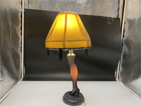 SMALL LEG TABLE LAMP - “ITS A SMALL MAJOR AWARD!” (19”)