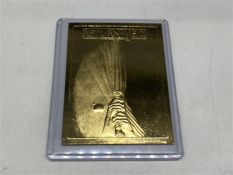 STAR WARS RETURN OF THE JEDI 23CT GOLD CARD - LIMITED EDITION #5785