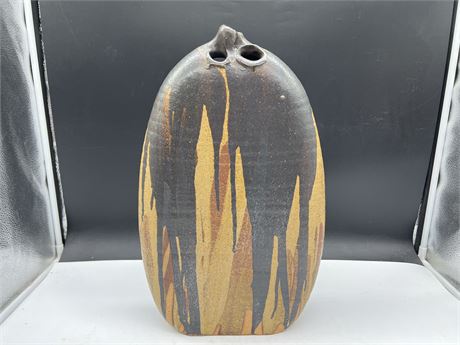 RARE VINTAGE EXPRESSIONIST POTTERY VASE BY ANDREW BERGLOFF, CALIFORNIA - 18”TALL