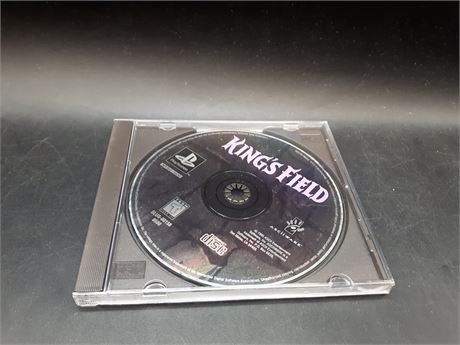 KINGS FIELD - DISC EXCELLENT CONDITOIN - PS ONE