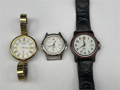3 ESTATE WATCHES - UNAUTHENTICATED
