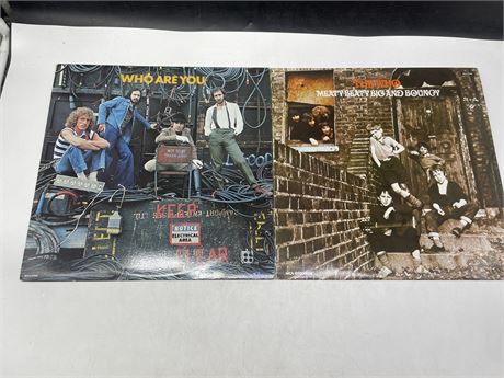 2 MISC THE WHO RECORDS - EXCELLENT (E)