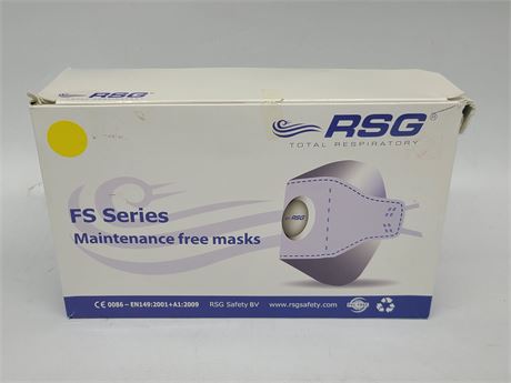 BOX OF RSG FS SERIES MAINTENANCE FREE MASKS