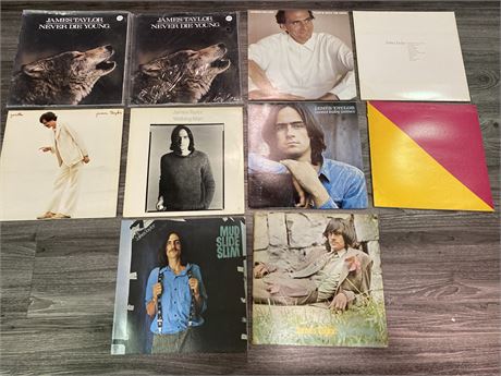 10 JAMES TAYLOR RECORDS