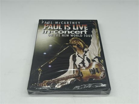 SEALED NEW OLD STOCK - PAUL MCCARTNEY - ON THE WORLD TOUR LIVE IN CONCERT DVD