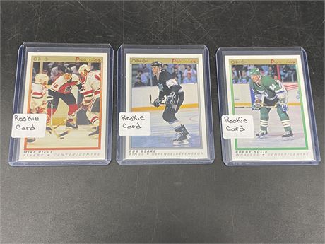3 MISC ROOKIE CARDS