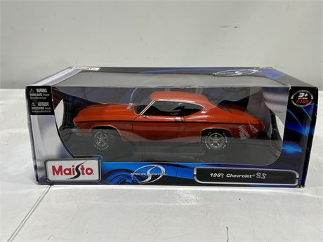 1969 CHEVELLE SS 1/18 SCALE DIECAST (Missing rear bumper)