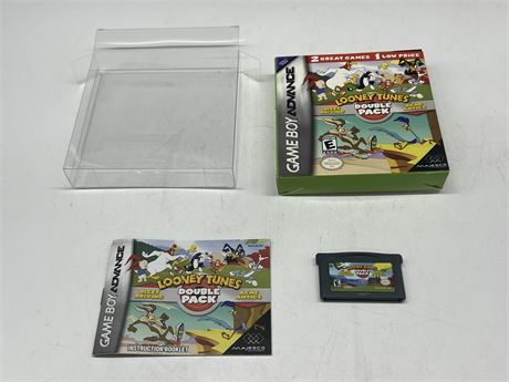 LOONEY TUNES DOUBLE PACK - GAMEBOY ADVANCE COMPLETE W/BOX & MANUAL
