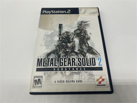 METAL GEAR SOLID 2 FOR PS2
