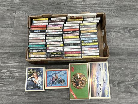 FLAT OF MISC CASSETTE TAPES - SOME SEALED