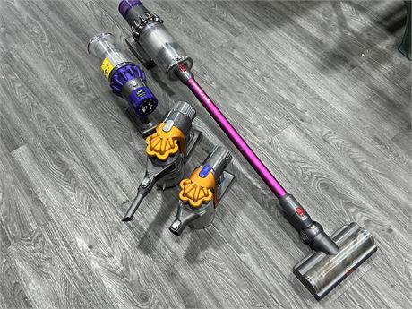 LOT OF DYSON VACUUMS FOR PARTS - AS IS