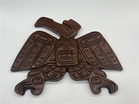 FIRST NATIONS PLAQUE - RESIN - 12” WIDE