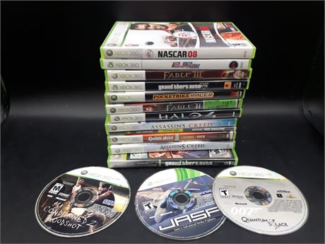 COLLECTION OF XBOX 360 GAMES