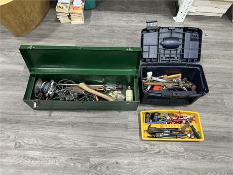 2 TOOL BOXES FULL OF TOOLS