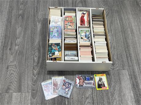 FLAT OF SPORTS CARDS - INCLUDES ROOKIES