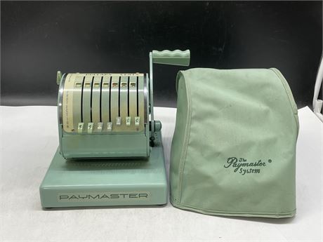 VINTAGE TEAL PAYMASTER CHEQUE WRITER