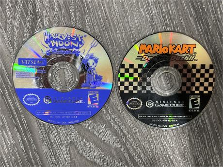 HARVEST MOON & MARIO KART DOUBLE DASH - GAMECUBE (Disc only)