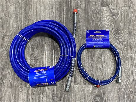 2 NEW GRACO AIRLESS HOSES - RETAIL $129 (SPECS IN PHOTOS)