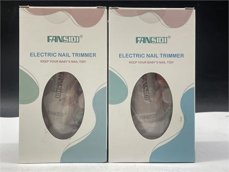 2 NEW FANSIDI ELECTRIC BABY NAIL TRIMMER