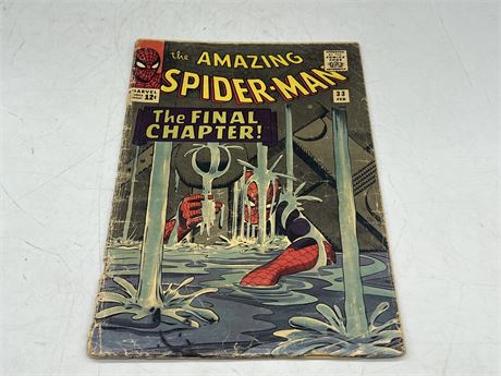 SPIDER-MAN #33 - PARTIALLY DETACHED COVER