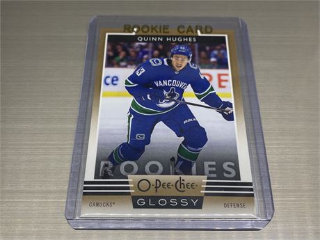 2019/20 UD OPC QUINN HUGHES GLOSSY ROOKIE