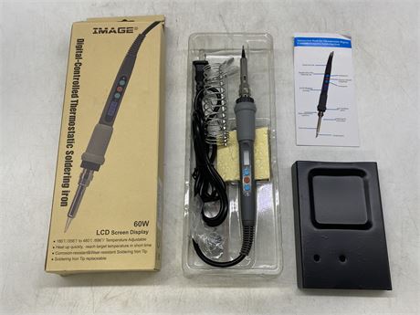 NEW IMAGE DIGITAL CONTROLLED THERMOSTATIC SOLDERING IRON