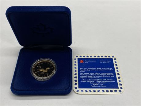 CANADA’S FIRST LOONIE 1987