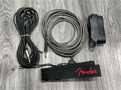 NEW FENDER CABLE / STRAP & LEATHER STRAP & CABLE