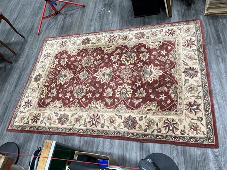 HAND KNOTTED VINTAGE PERSIAN WOOL RUG - 8’x63”