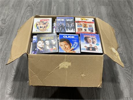 LARGE BOX OF MISC. DVDS