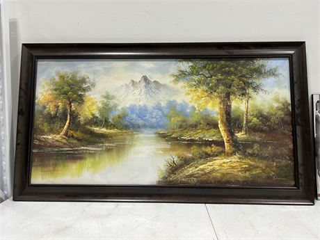 ORIGINAL SIGNED PAINTING ON CANVAS (53.5”x29.5”)