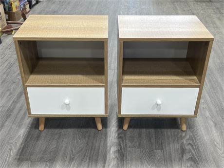 2 MATCHING NIGHT STANDS (22” tall)