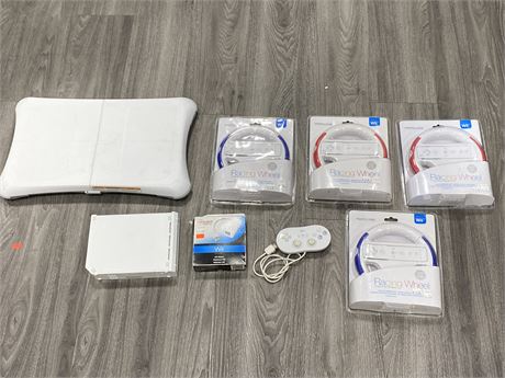 NINTENDO WII CONSOLE AND ACCESSORIES