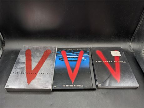 COLLECTION OF "V" MINISERIES / SERIES / MOVIE - DVD