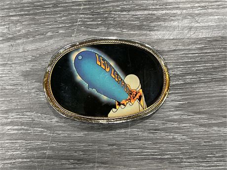 RARE 1976 LED ZEPPELIN BELT BUCKLE - SUPER CLEAN - BY PACIFICA
