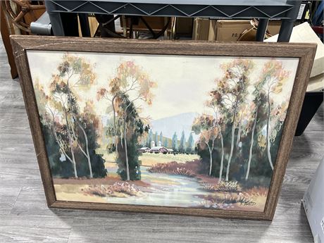 ORIGINAL SIGNED OIL PAINTING BY K.DAVID (43.5”x33.5”)