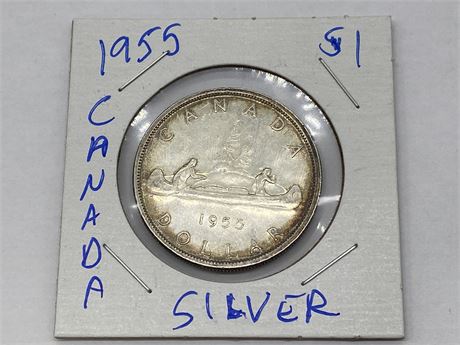 1958 CANADA SILVER DOLLAR